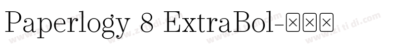 Paperlogy 8 ExtraBol字体转换